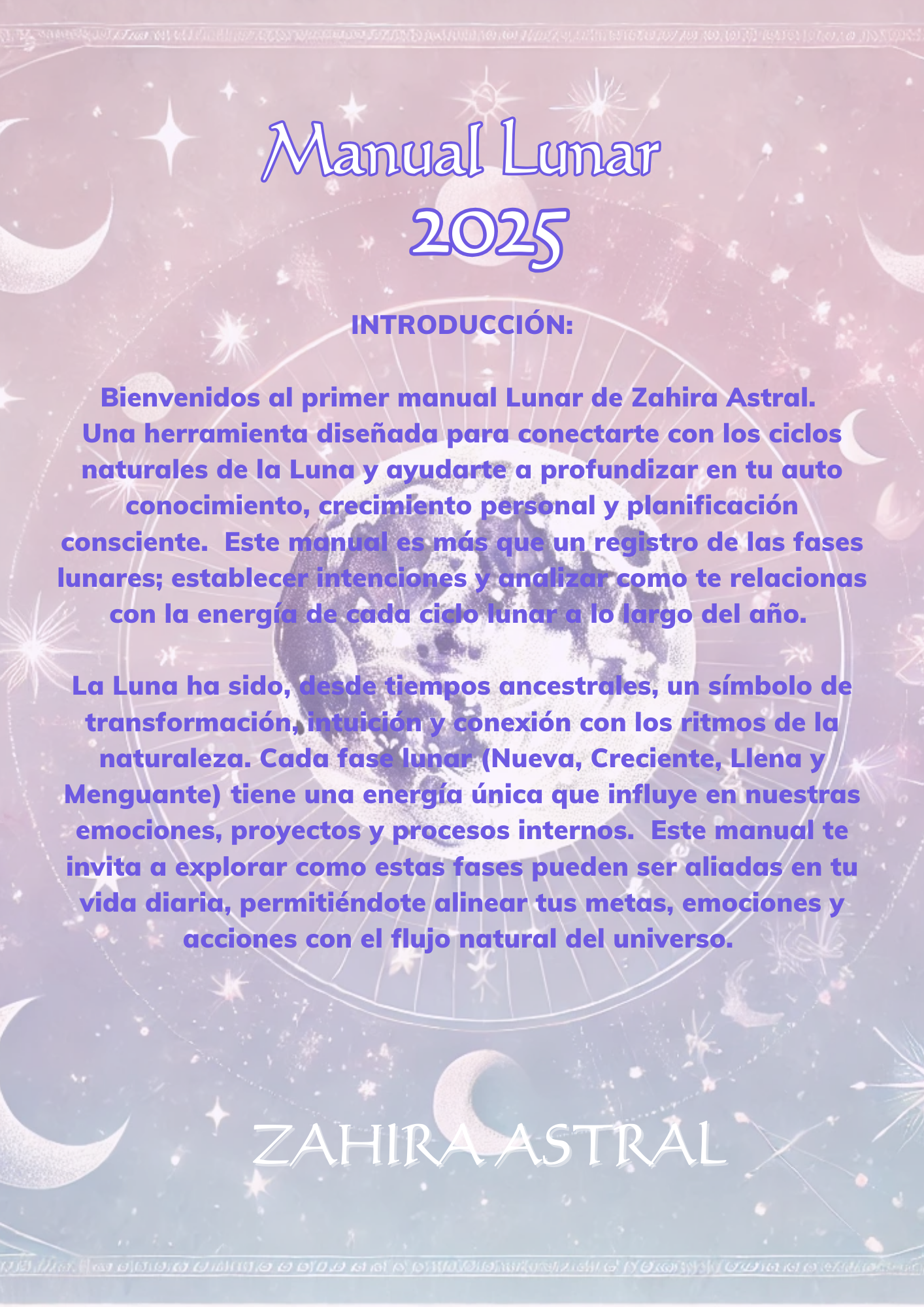 📖 Manual de Lunas 2025 – Diario, Agenda & Manifestación Lunar